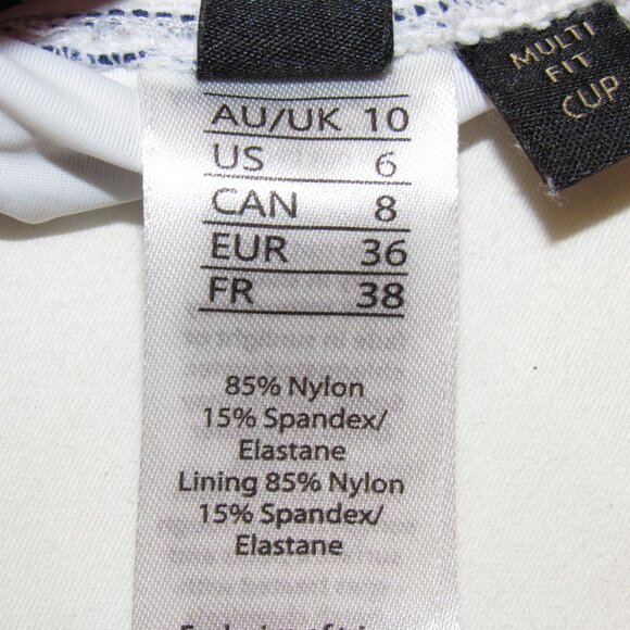 Nip Tuck Sorrento Stripe JOANN One Piece Blue Swimsuit Women's 6 - Picture 9 of 9